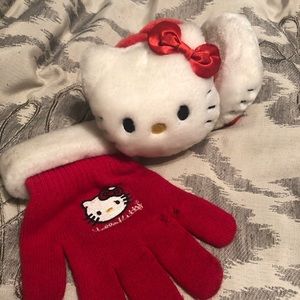 Hello Kitty Earmuffs and one Glove